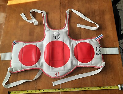 #ad Karate Taekwondo Sparring Protective Chest Pad Kids Youth Size #1 small $21.00