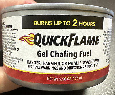 #ad #ad Quick flame gel Chafing Fuel burns up to 2 Hrs 5.50 Oz 12 Cans $15.00