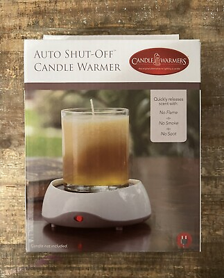 #ad CANDLE WARMERS ETC. Auto Shutoff Candle Warmer White $9.59