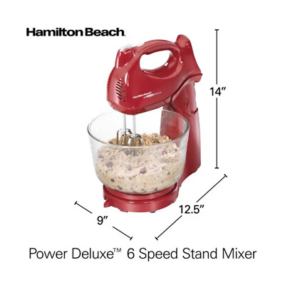 Stand Mixer 6 Speed Kitchen Food Electric Stainless Steel Baking Grinder Blender $44.23