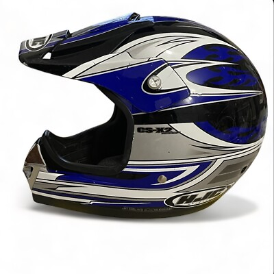 #ad HJC Helmet CS X2 Blue Motocross Adult Medium $20.00