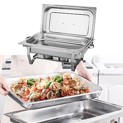 Rectangular Chafers Water Trays with Frame Chafing Buffet Chafer Set Food $59.91