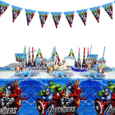 #ad 130 pcs The Avengers Birthday Party set $17.00