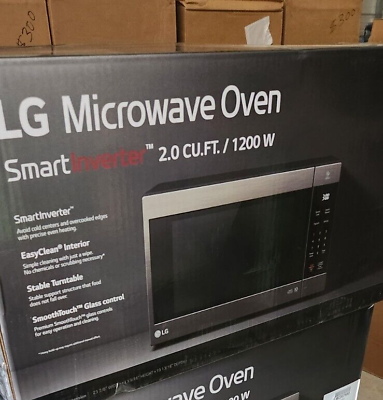 Countertop Microwave Stainless Steel Black LG 2.0 cuft 1200Watt Smart Inverter $199.99