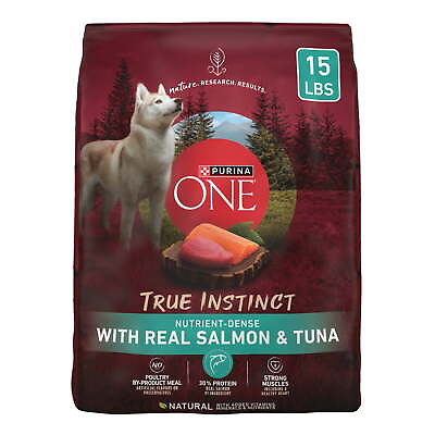 #ad True Instinct High Protein Dry Dog Food for Adult Dogs Muscle Support Salmon $31.50