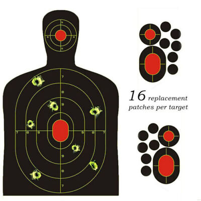 #ad Shooting Targets Reactive Splatter Range Paper Target Gun Shoot Rifle 2 40Packs $13.99