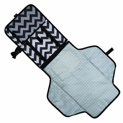 Baby Portable Changing Pad Diaper Bag Travel Changing Mat Station Black $8.00