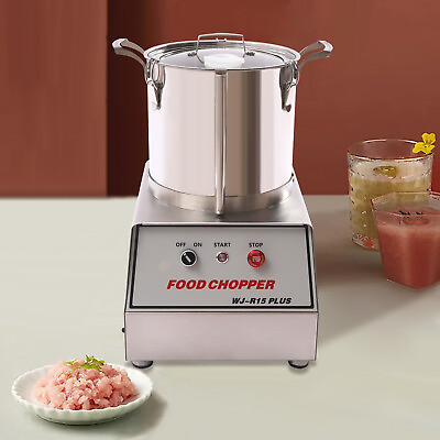 #ad 15L 1400W 110V Commercial Food Processor Stainless Steel Electric Food Cutter $641.25