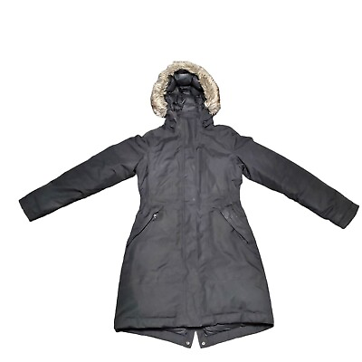 THE NORTH FACE Artic Dryvent Faux Fur Parka Jacket Coat Black Women#x27;s Small Sz S $99.99