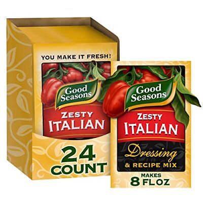 #ad Zesty Italian Dressing amp; Recipe Seasoning Mix 24 Ct Pack 0.6 Oz Packets $56.78