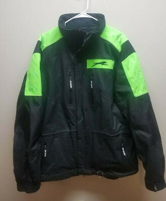 #ad Arctic Cat Jacket Mens Large A Tex Green Black $59.99