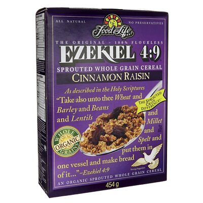 Food For Life Ezekiel 4:9 Sprouted Whole Grain Cereal Cinnamon Raisin $16.98