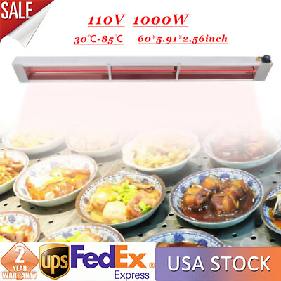 #ad #ad 1000W Overhead Food Warmer Stainless Steel Food Heater 30℃ 85℃ For Catering NEW $227.05