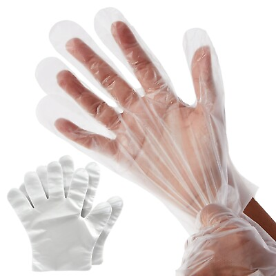 #ad 100 Pack Disposable Food Safe Gloves for Cooking Kitchen Prep and Baking $7.29