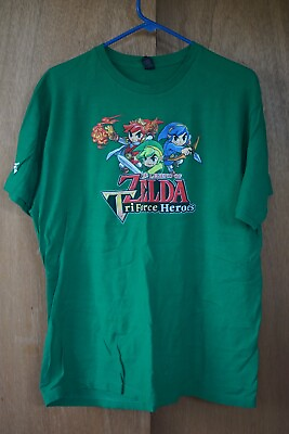 #ad 2015 tultex Nintendo The Legend of Zelda Tri Force Heroes 3DS Unisex XL T Shirt $30.00