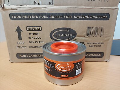 12 luminar Fuel Cans Food Warming Wick Candle Burners for Buffet Dish 6 hour $30.99