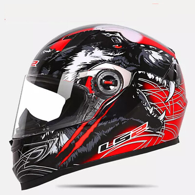 #ad Motorcycle Full Face Helmet Motorbike Motocross Flip Up Helmets LS2 FF358 $129.98