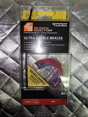 #ad Shock Doctor Adult Ultra Double Remoldable Braces Mouthguard Brand New🔥🔥🔥 $19.98