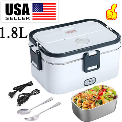 #ad 110V Electric Heating Lunch Box Portable for Car Office Food Warmer Container US $24.98