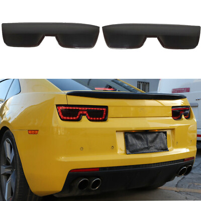 For Chevy Camaro 2010 2014 Smoked Tail Light Cover Rear Light Guard Bezel Trim $47.99