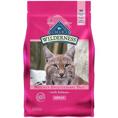 #ad Cat Food High Protein Salmon Dry Cat Food for Adult Cats Grain Free 4 lb. Bag $20.98