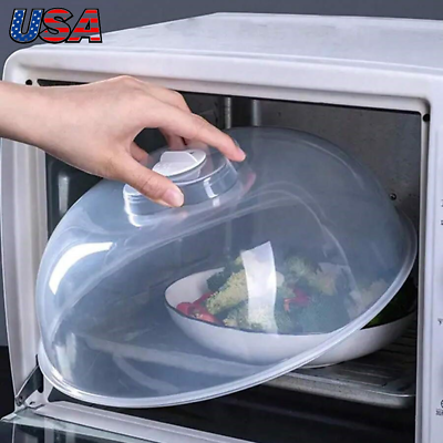 #ad Microwave Safe Kitchen Food Plate Dish Cover Vented Plastic Splatter Lid Cover $10.30