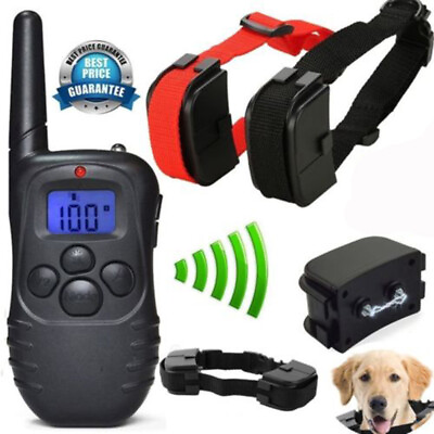 Dog Shock Collar With Remote Waterproof Electric For Large 880 Yard Pet Training $29.99