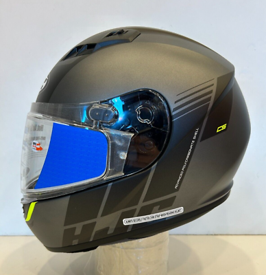 Open Box Blem HJC CS R3 Mylo Full Face Snowmobile Helmet Black Gray Size Medium $79.00