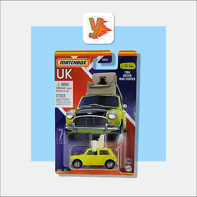 #ad Matchbox *UK* Mr Bean 1964 Austin Mini Cooper w Armchair . DAMAGED CARD. $22.00