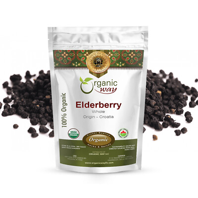 #ad #ad Organic Way Dried Elderberry Whole Organic Kosher amp; USDA Certified $23.99