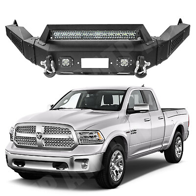 #ad Steel Front Bumper Full Guard For 2013 2014 2015 2016 2017 2018 Dodge Ram 1500 $712.49