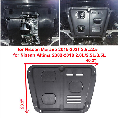 Car Engine Under Guard Black Lighter for Nissan Altima 2008 2018 2.0L 2.5L 3.5L $72.83