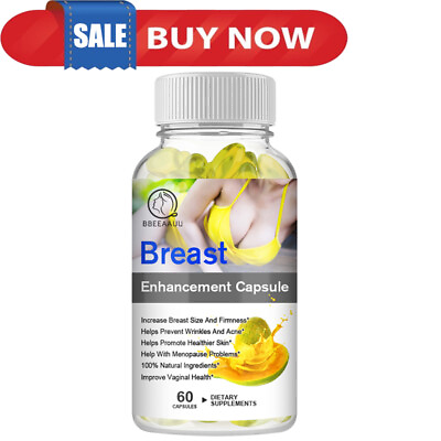 #ad Breast Enhancement Capsules All Natural Increase Breast Size amp; Firmness 60Pcs $10.99