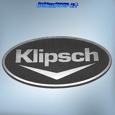 #ad #ad Klipsch 50x26mm DECAL Emblem Sticker Badge Decal Aufkleber 1210 pdx jbl speakers GBP 4.00