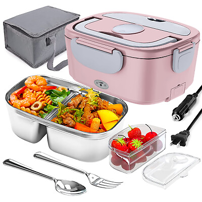 #ad 65W Electric Lunch Box Food Warmer Portable Food Heater for Car amp; Home Truckers $28.99