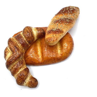 #ad #ad Faux Fake Artificial Bread Rolls Replica Food Display Prop Pretend Lot Of 3 $11.24