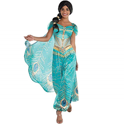 #ad Party City Princess Jasmine Whole New World Costume For Women Medium Peacock Ju $29.99