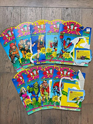 #ad Captain Planet and the Planeteers Card Backs Lot Vintage Tiger Toys 1991 $25.00