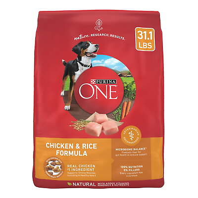 #ad Dog Food for Adult Dogs High Protein Real Chicken amp; Rice 31.1 lb Bag $44.59