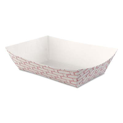 #ad Paper Food Baskets 2.5 Lb Capacity Red white 500 carton $127.98