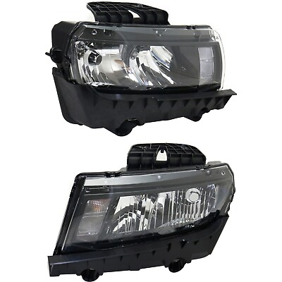Headlight Set For 2014 2015 Chevrolet Camaro Left and Right With Bulb 2Pc $271.17
