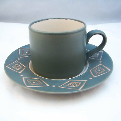 Pottery Barn BONGO GREEN Cup amp; Saucer Set s $11.16