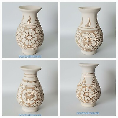 #ad #ad VTG KOROND Hand Carved Ceramic Vases Signed Transylvania Pottery Rustic 2 $17.35