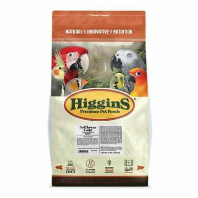 #ad Higgins Premium Pet Food Safflower Gold Food for Parrots 25# $79.99