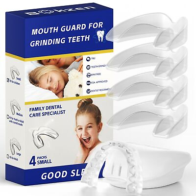#ad #ad 4 Pack Kids Mouth Guard for Grinding Teeth Custom Kids Night Guards for Clenc... $17.99
