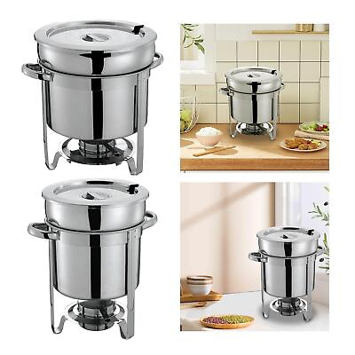 #ad Soup Chafer Stainless Steel Soup Warmer Party Food Warmer Buffet Set with Fuel $106.20