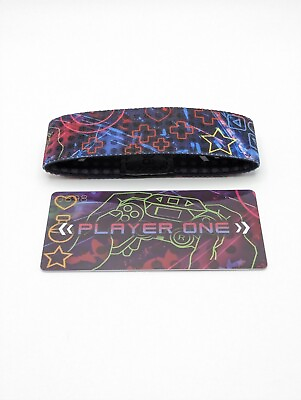 #ad Zox #898 Player One NEW Medium Strap Wristband Collector#x27;s Card $35.00