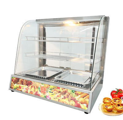 #ad Commercial Electric Food Display Case Warmer Case for Pizza Dessert Food Display $341.25