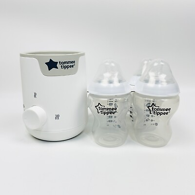 #ad Tommee Tippee Closer to Nature 9oz Anti Colic Baby Bottles And Bottle Warmer $35.97