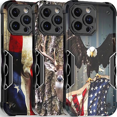 Case For iPhone XR 11 12 13 14 Pro Max Shockproof Hybrid Cover Tempered Glass $12.95